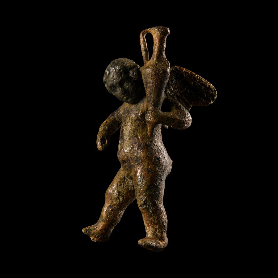 Roman Bronze Statuette of Eros