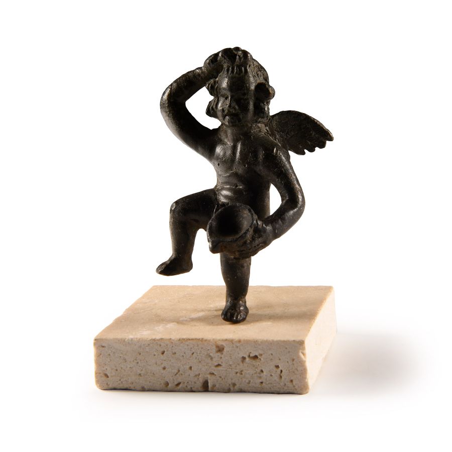 Roman Bronze Statuette of Eros