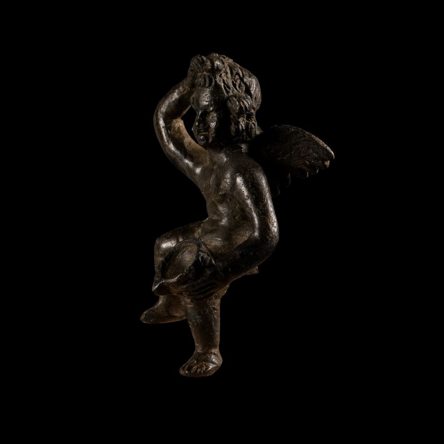 Roman Bronze Statuette of Eros