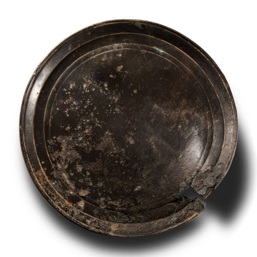 Roman Bronze Disc Mirror