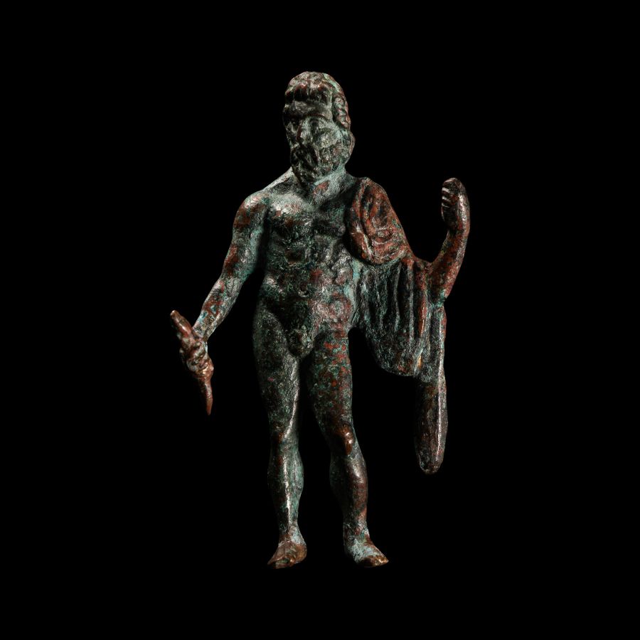 Roman Bronze Jupiter Statuette