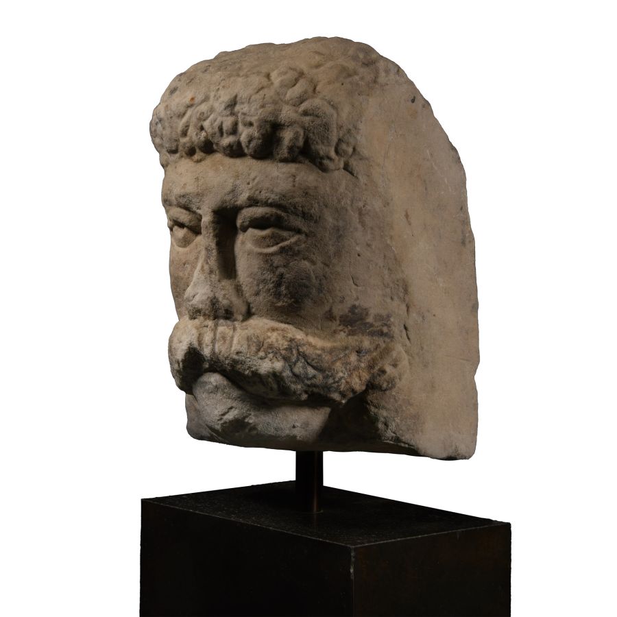 'The Anglesey' Romano-British Marble Head of a Celtic Warrior