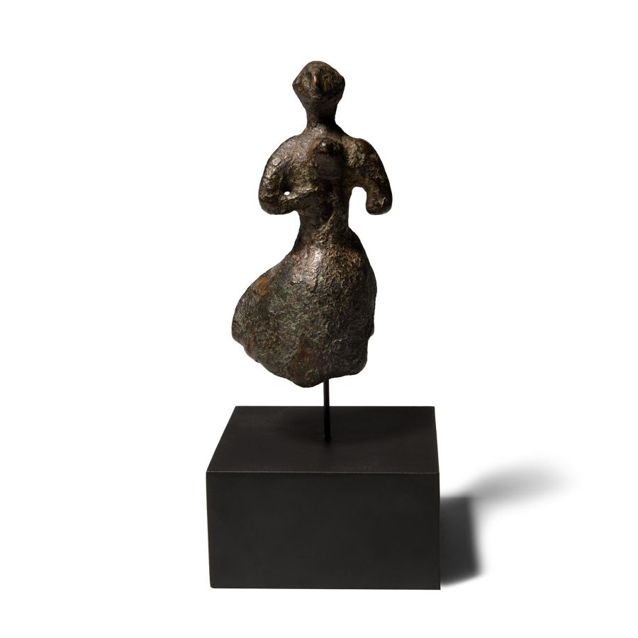 Minoan Bronze Statuette of a Lady