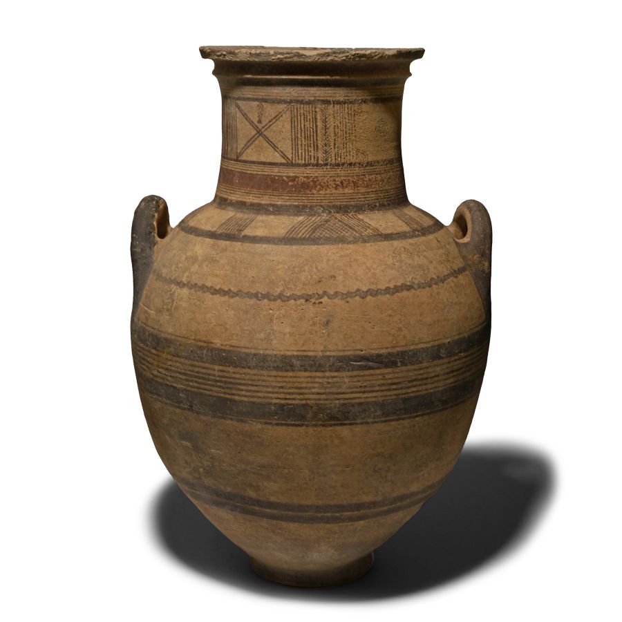 Very Large Cypriot Bichrome Ware Pottery Amphora