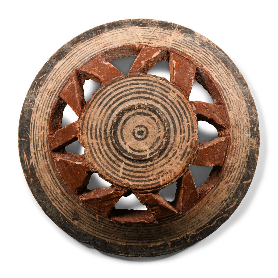 Cypriot Bichrome Ware Openwork Dish