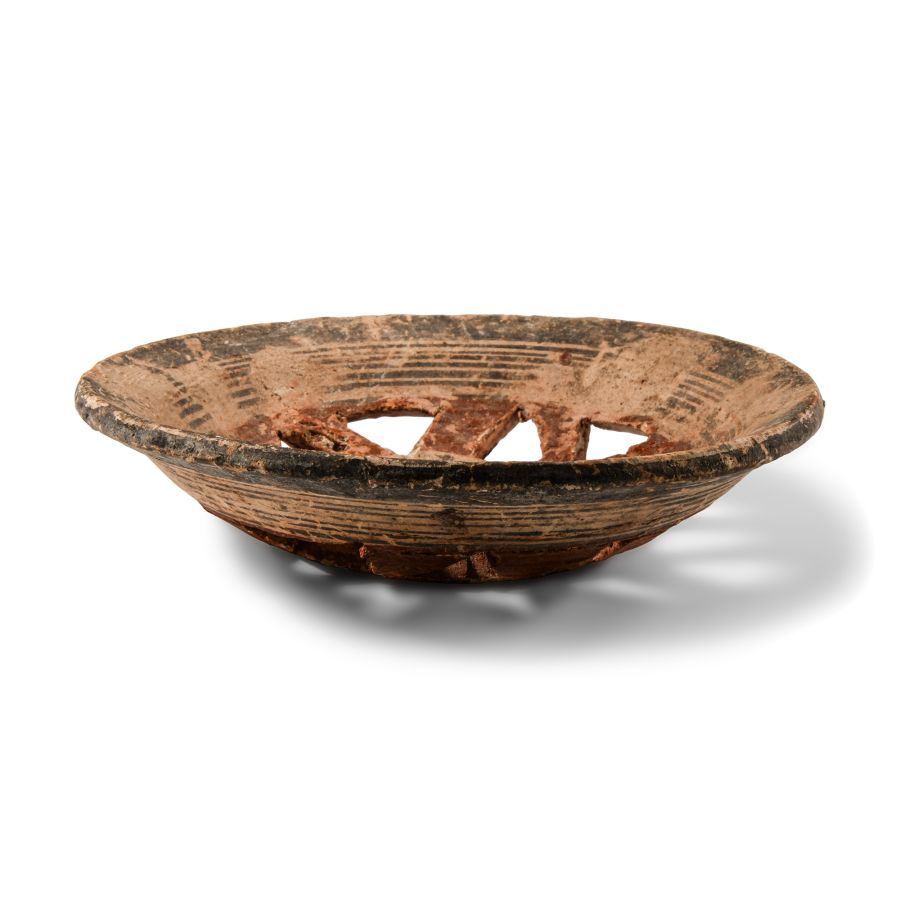 Cypriot Bichrome Ware Openwork Dish