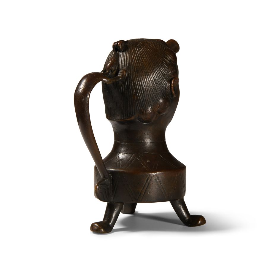 Medieval Bronze Aquamanile of a Male Bust