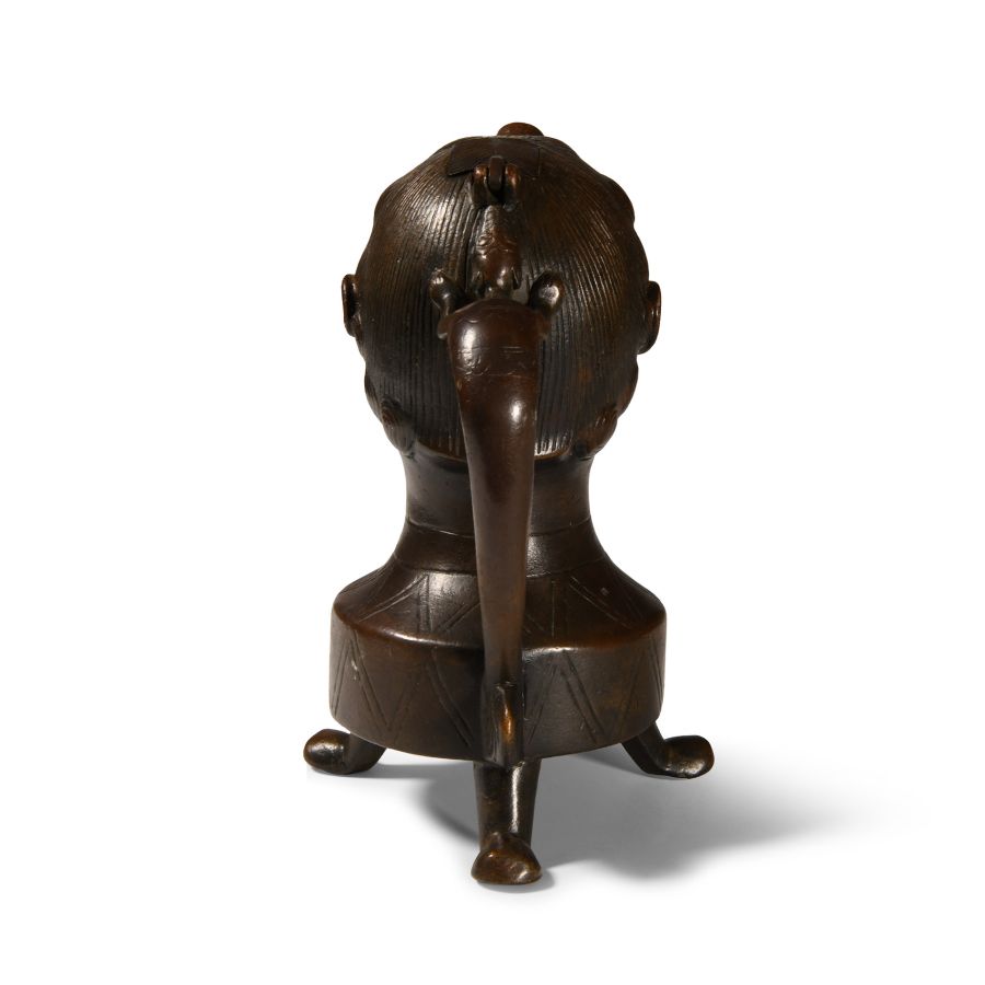 Medieval Bronze Aquamanile of a Male Bust
