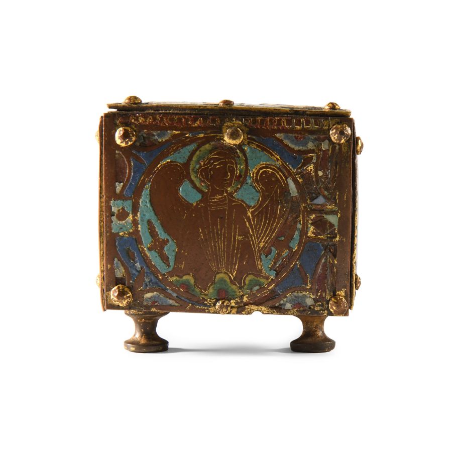 Medieval Chrismatory with Limoges Panels