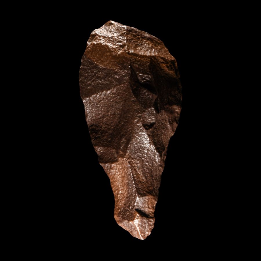 Egyptian Classic Teardrop-Shaped Knapped Handaxe