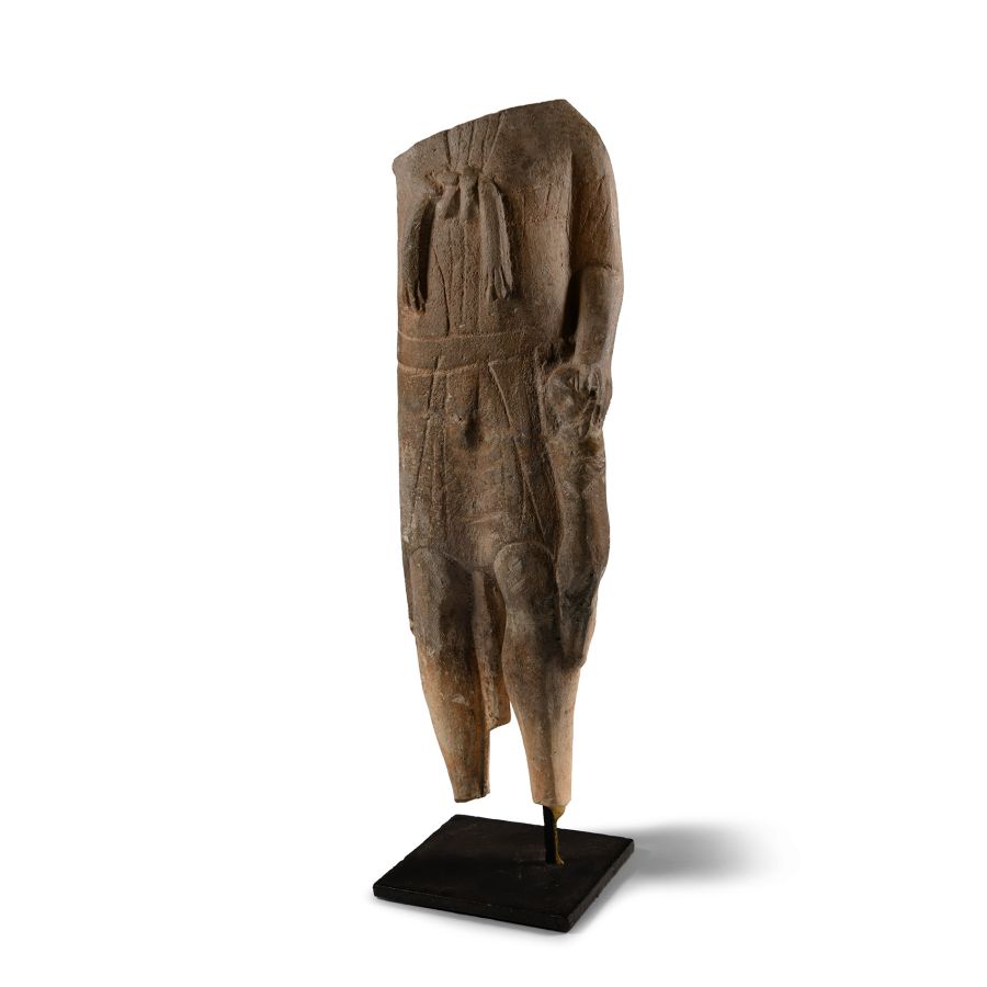 Phoenician Limestone Herakles Melqart Wearing Lionskin