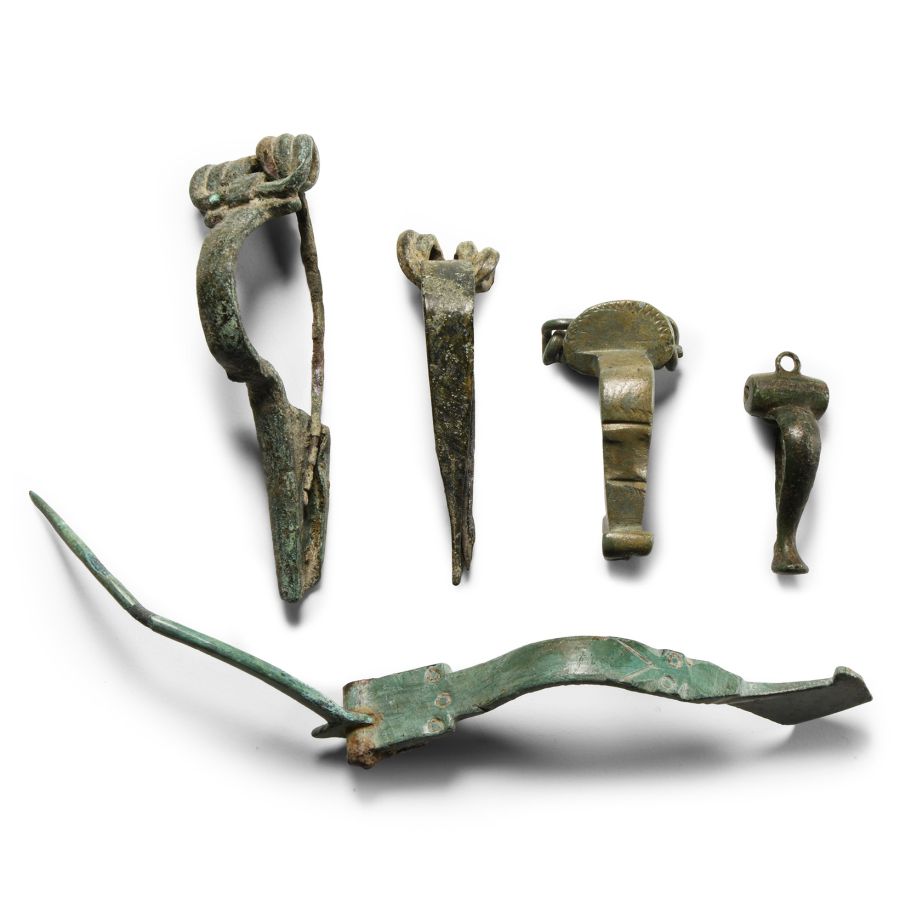 Roman Bronze Brooch Group