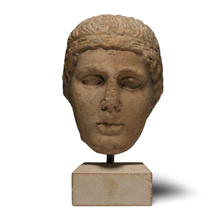 Post Medieval Marble Head of a Youth