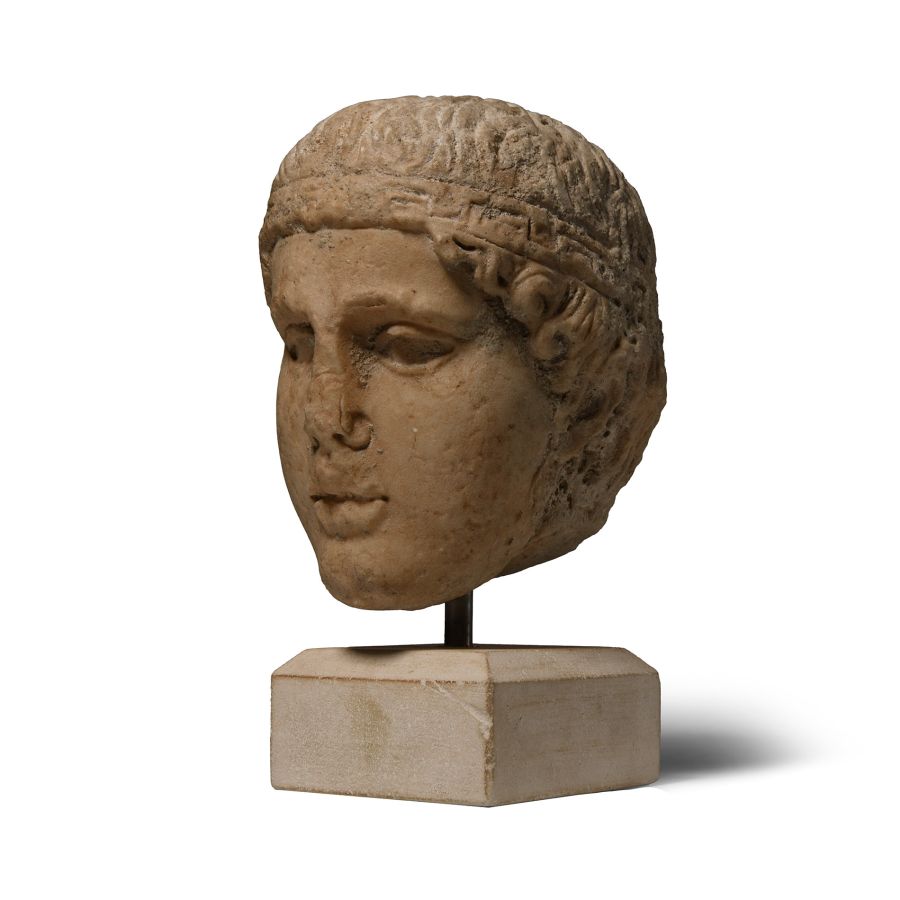 Post Medieval Marble Head of a Youth