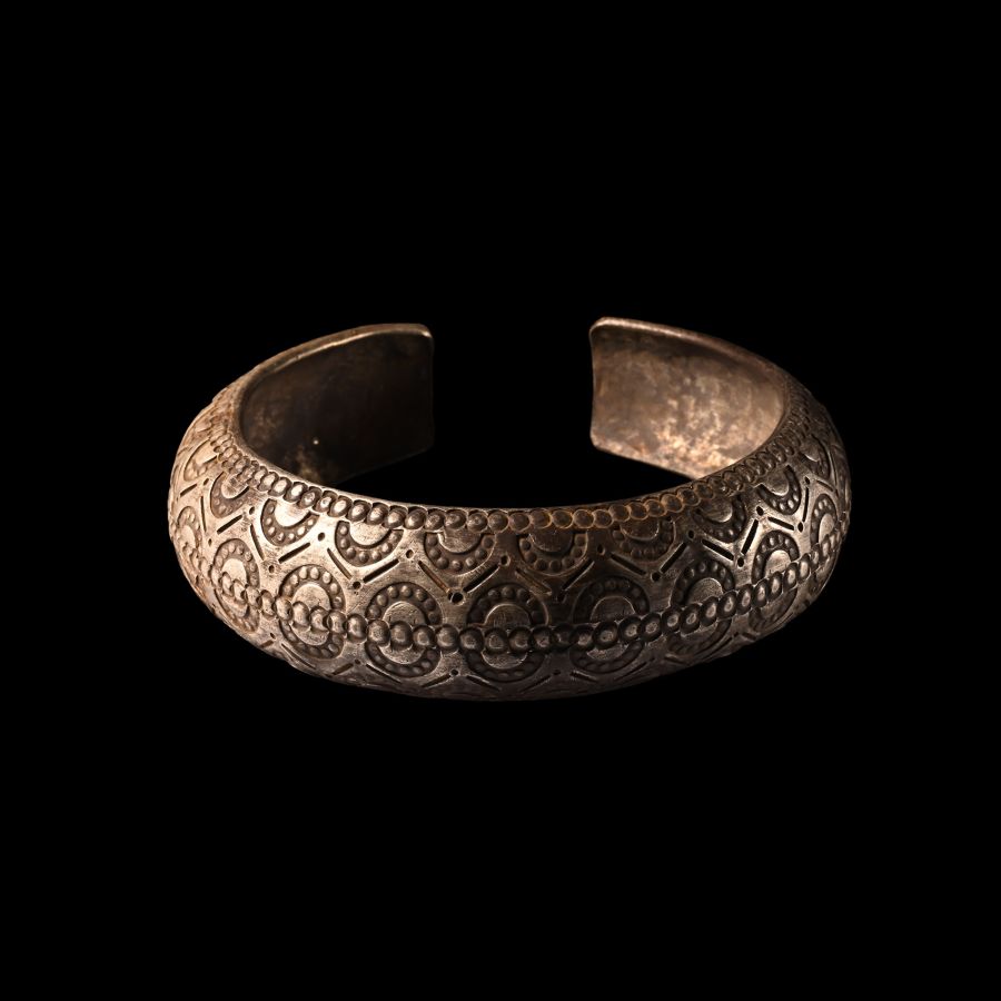 Viking Age Decorated Silver Bracelet