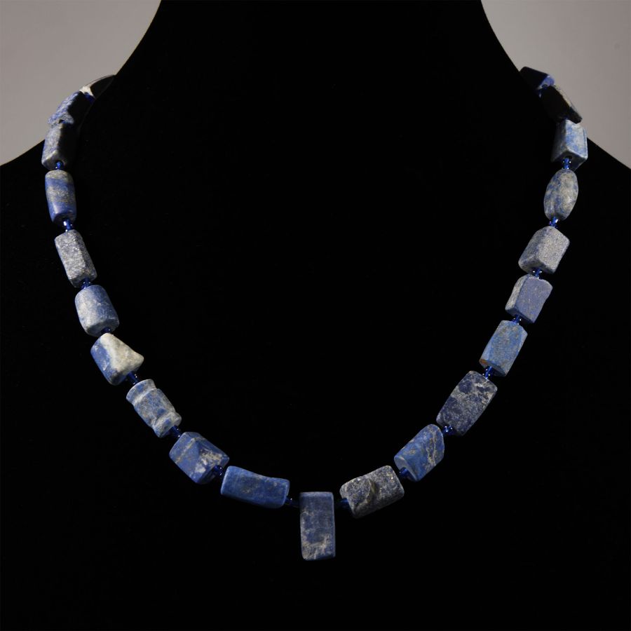 Bactrian Style Lapis Lazuli Bead Necklace
