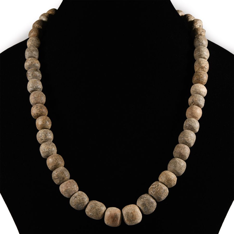 Natural History - Woolly Mammoth Bone Bead Necklace String
