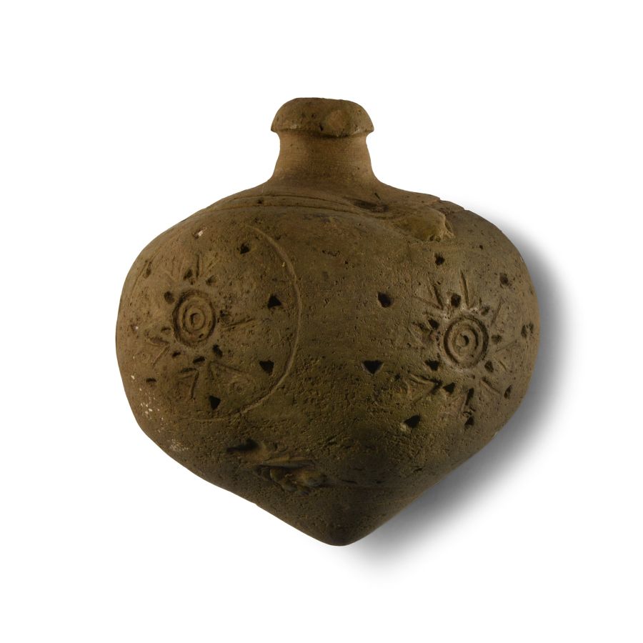 Arab 'Greek Fire' Ceramic Fire Bomb or Hand Grenade