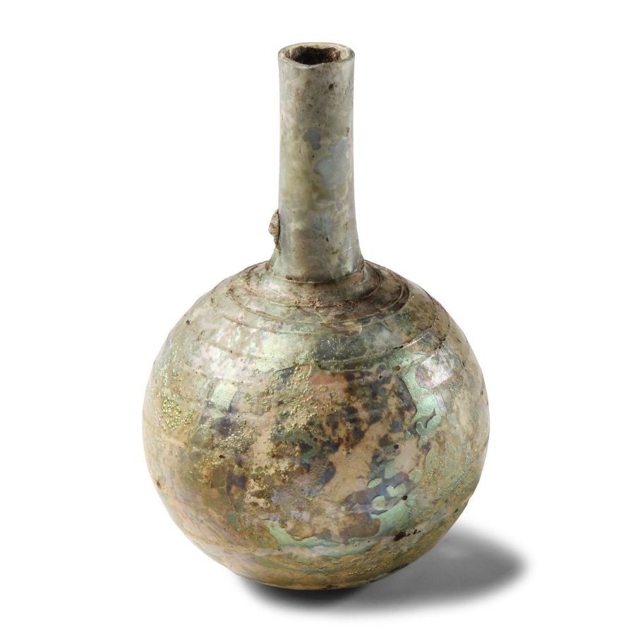 Roman Iridescent Glass Vessel