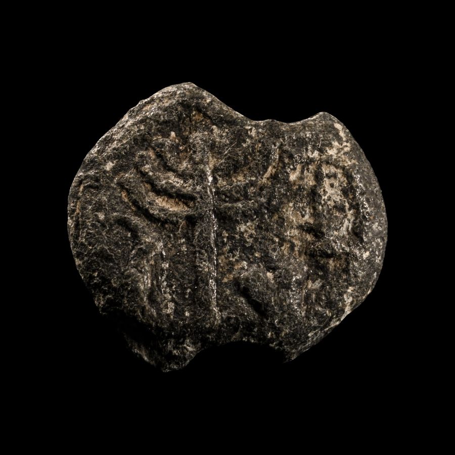 Judaean Lead Sealing with Menorah