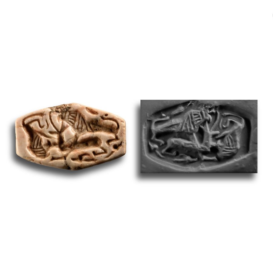 Jemdet Nasr Type Marble Stamp Seal