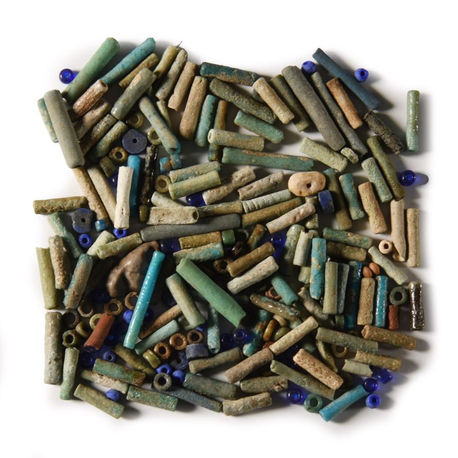 Egyptian Faience and Glass Bead Group