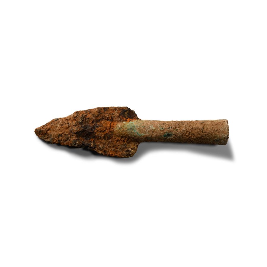 Greek Bronze Socketted Spear with Iron Head