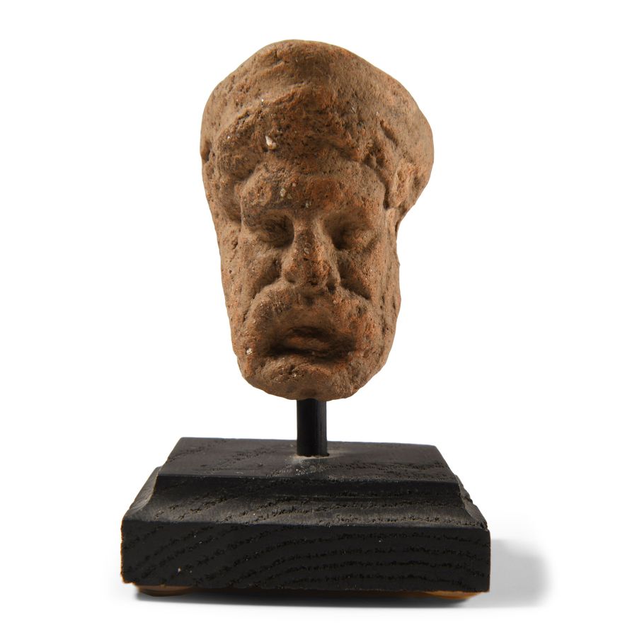 Greek Terracotta Head of Zeus