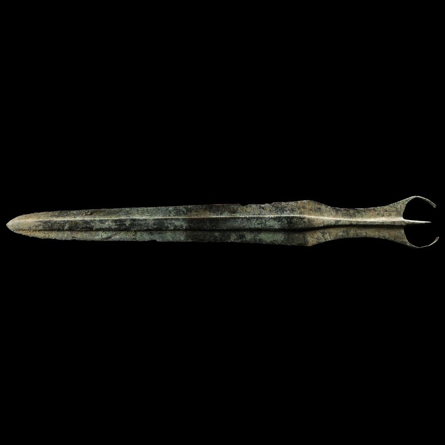 North-Western Persian Bronze Sword Blade with Horns