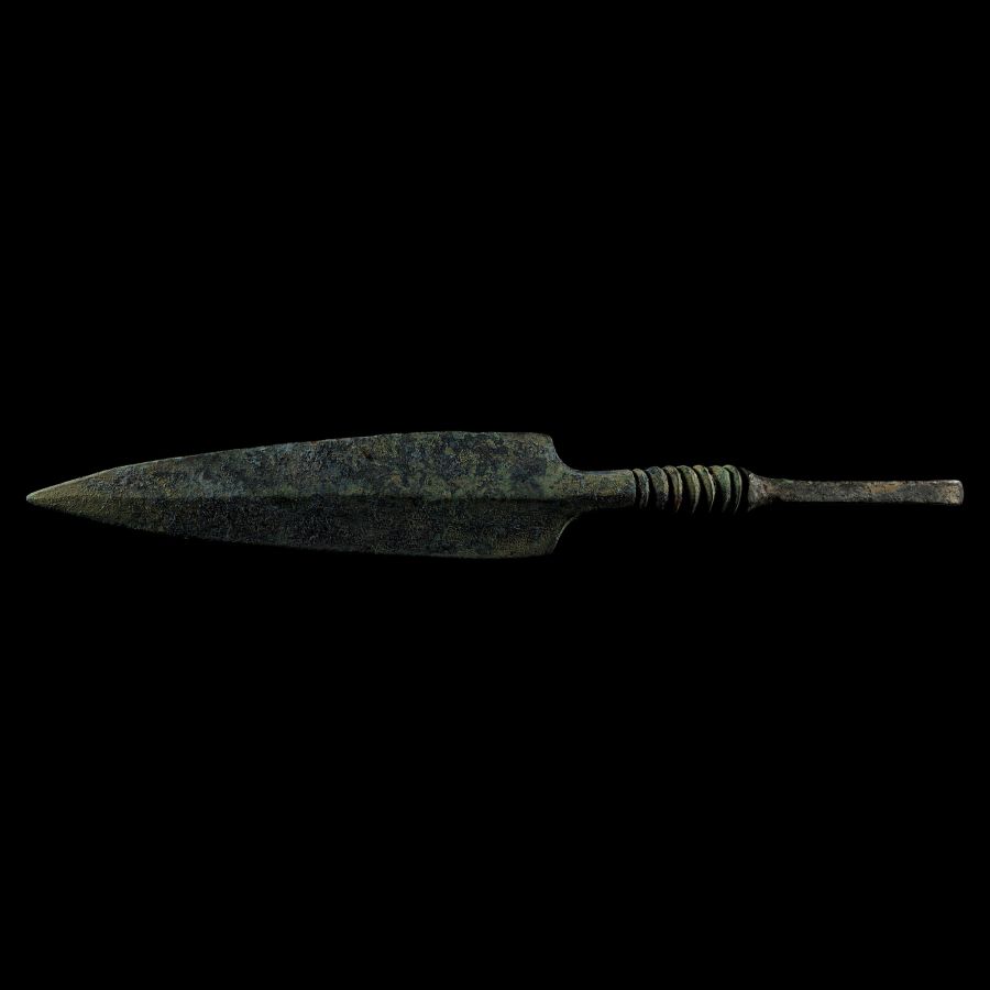 Western Asiatic Bronze Tanged Spearhead