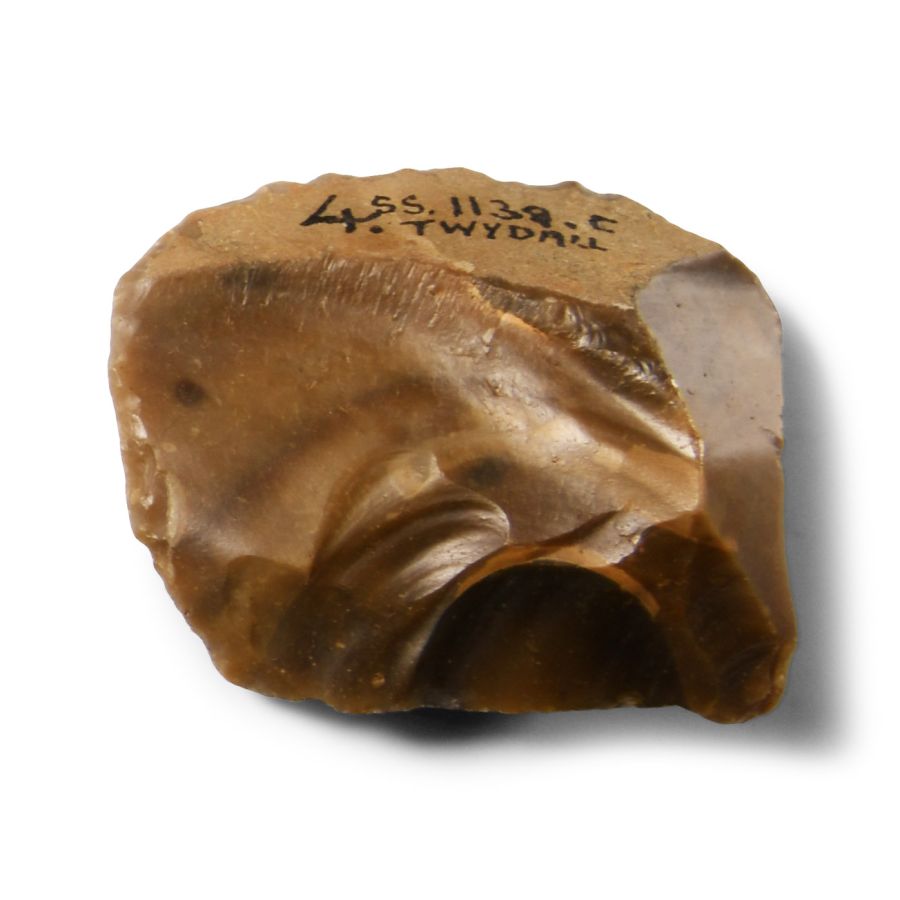 Stone Age Twydall Knapped Flint Scraper Tool