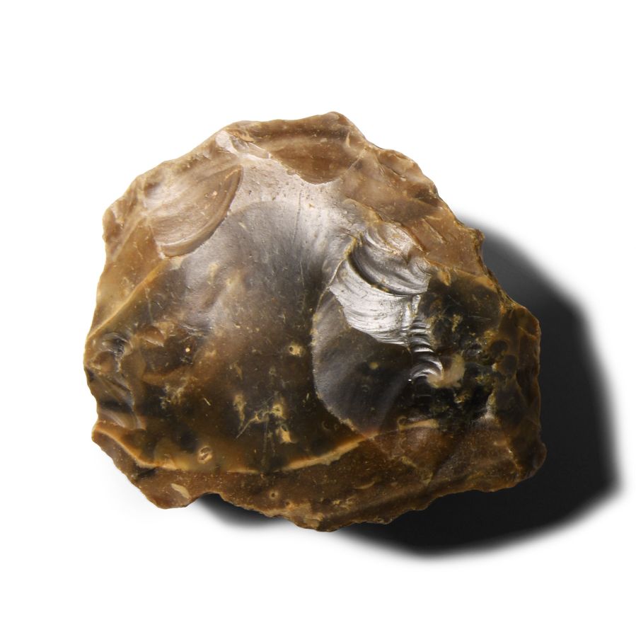Stone Age Twydall Knapped Flint Proto-Handaxe