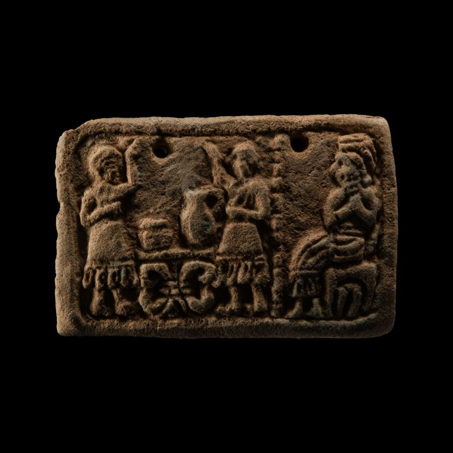 Sumerian Faience Plaque