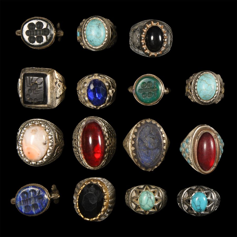 Silver-Coloured Metal Ring Collection
