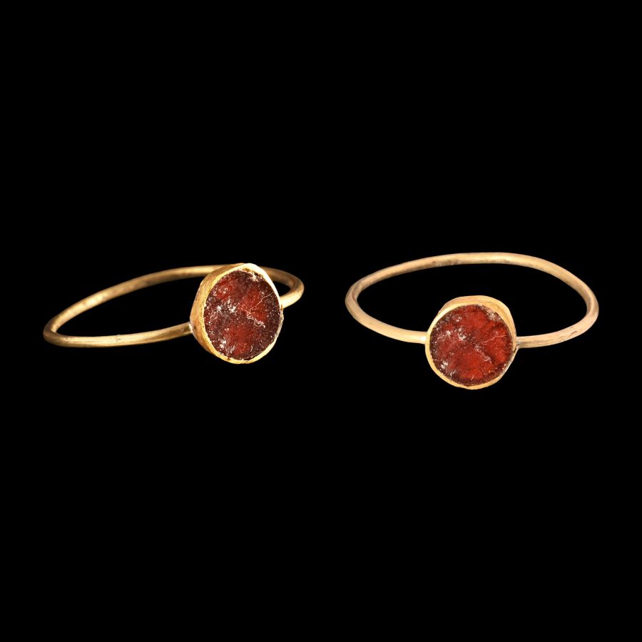 Medieval Gold Ring with Garnet