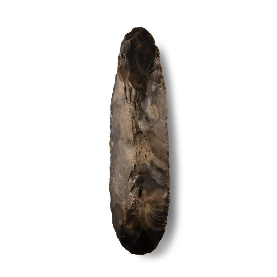 Exceptionally Large Stone Age Knapped Flint Axehead