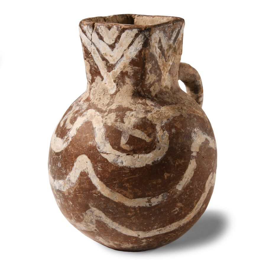 Western Asiatic White Painted Pottery Vessel