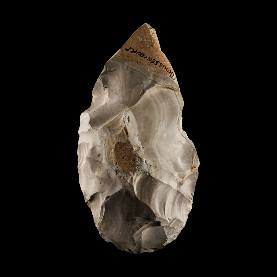 Stone Age 'Trossencourt' Grey Knapped Flint Handaxe