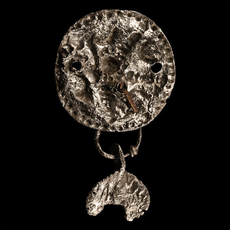 Viking Age Silver Mount with Lunar Pendant