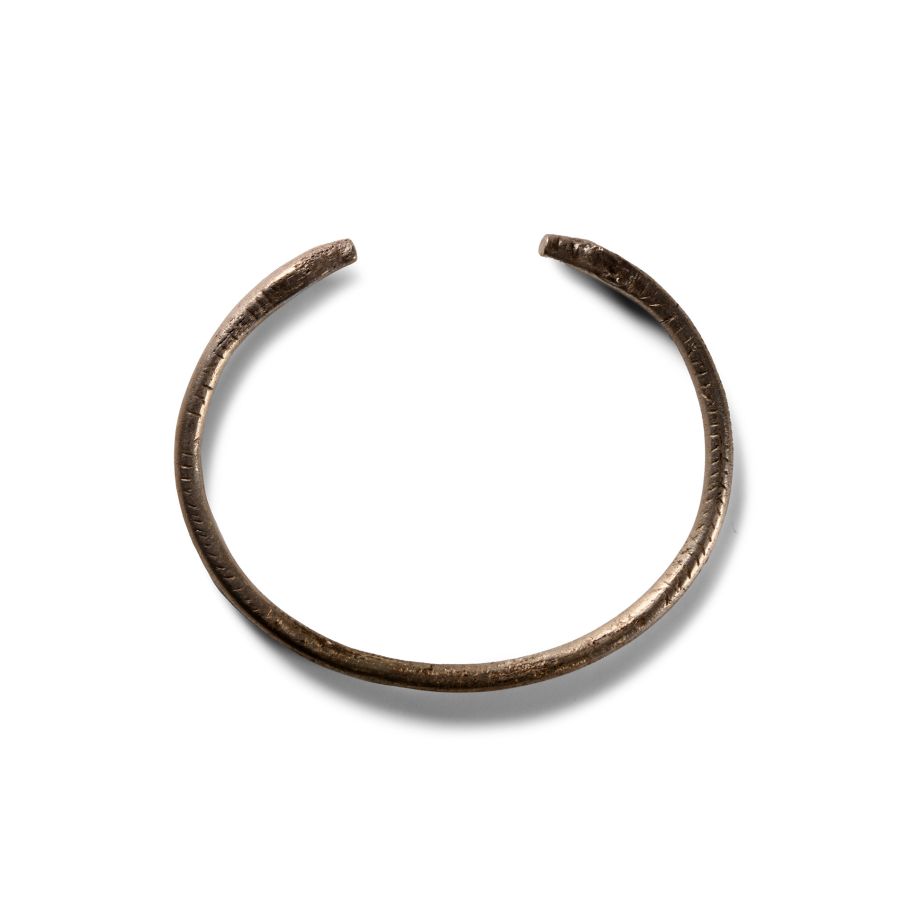 Viking Age Silver Snake-Headed Bracelet