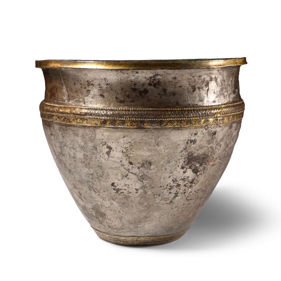 Hellenistic Silver Gilt Piriform Vase