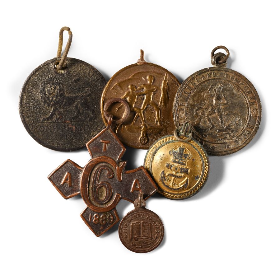 Post Medieval Bronze Pendant Group