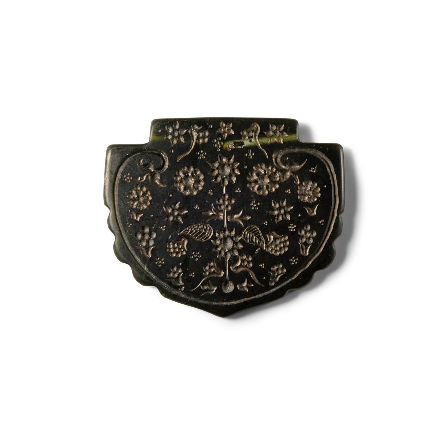 Mughal Engraved Amuletic Jade Pendant