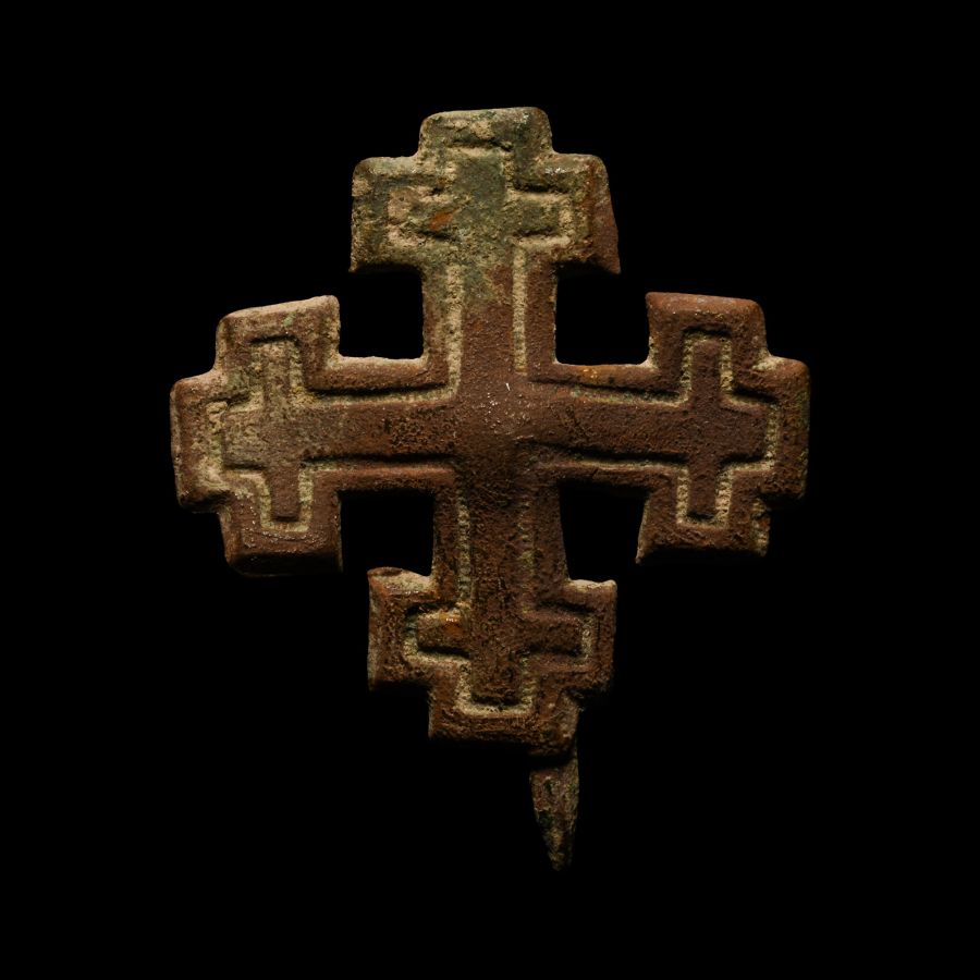 Medieval Bronze Knight's Holy Sepulchre Badge