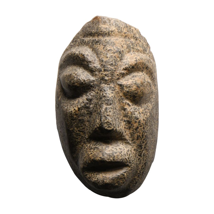 Natural History - Mastodon Bone Face Carving