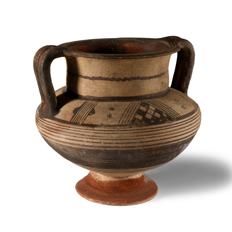 Cypriot Painted Amphora with Double Strap Handles