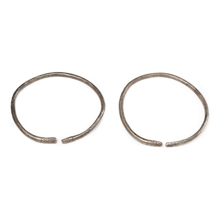 Roman Silver Bracelet Pair