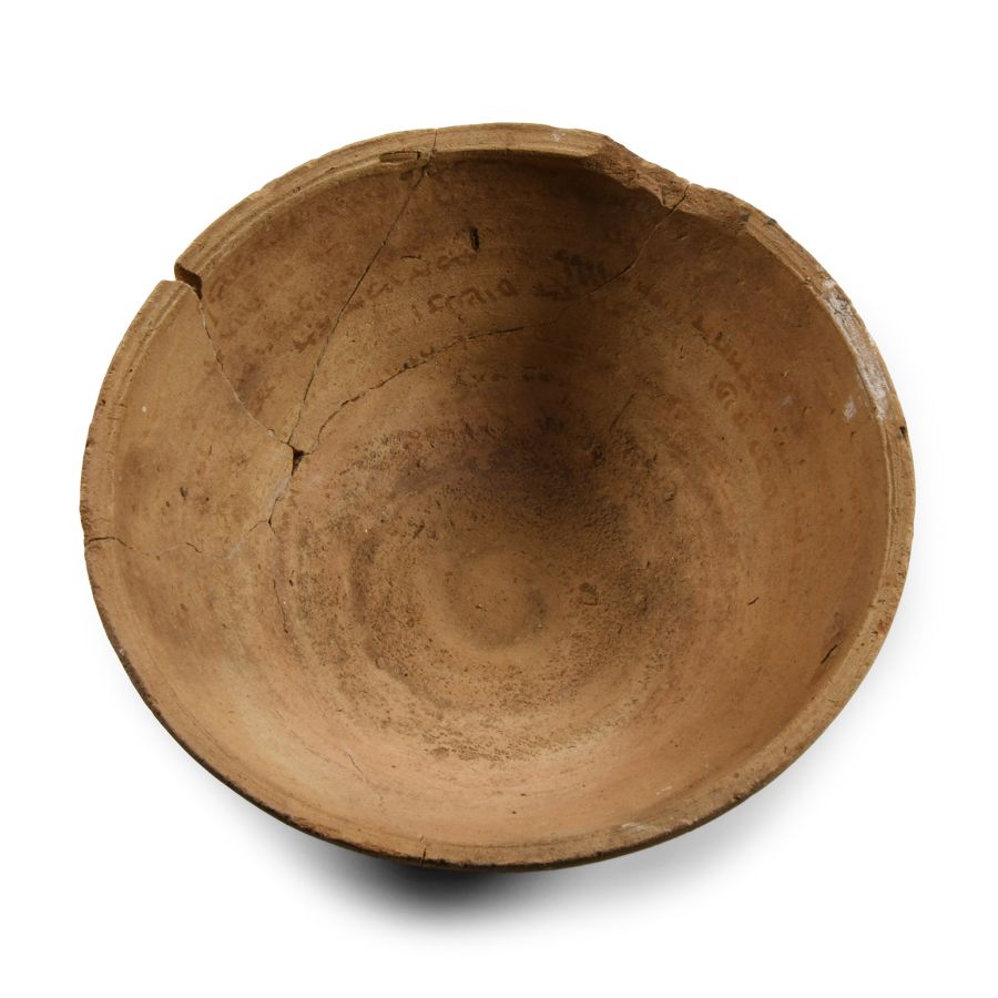 Aramaic Terracotta Bowl with Magical Incantation