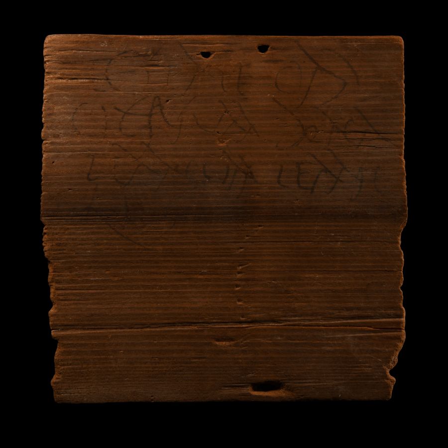 Roman Inscribed Wooden Wax Tablet, a Legal Document