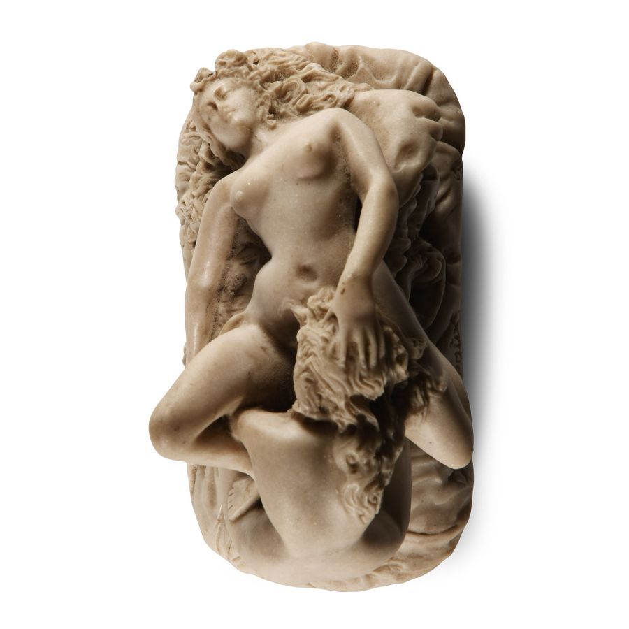 Composite Stone Erotic Statuette by Jef Lambeaux